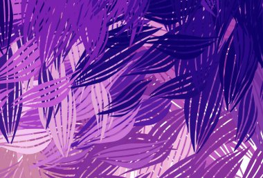 Açık Mor, kaotik şekilli pembe vektör şablonu. Soyut gradyan şekilli basit renkli çizimler. Duvar kağıtları için zarif tasarım.