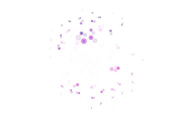 Açık mavi, küreli kırmızı vektör deseni. Bulanık dekoratif tasarım baloncuklu soyut tarzda. Reklamlar, broşürler için desen.