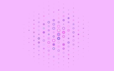 Çember şekilli açık mor vektör düzeni. Bulanık yağmur damlaları olan soyut bir çizim. İş ilanınız için tasarım.