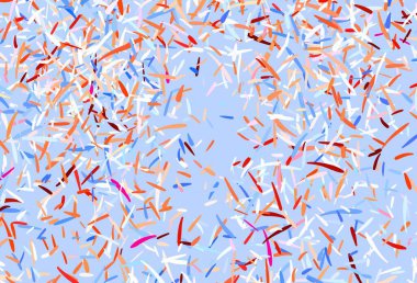 Düz çizgileri olan çok renkli ışık vektör düzeni. Bulanık arkaplanda gradyanı olan çizgiler. Reklam, kitapçıklar, broşürler için desen.