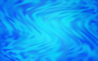 Uzay yıldızlı hafif Mavili vektör şablonu. Renkli kozmik yıldızlı soyut çizimler. Kozmik arkaplanlar için şablon.