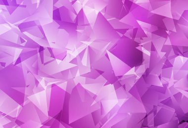 Açık pembe vektör çokgen arkaplan. Origami tarzında gradyan ile geometrik çizim. Marka kitabınız için yeni şablon.