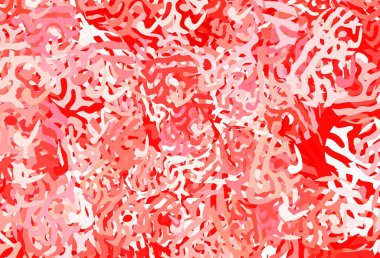 Kaotik şekilli açık kırmızı vektör şablonu. Soyut tarzda rengarenk gradyan şekilleri olan bir resim. Web siteniz için basit tasarım.