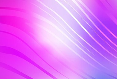 Açık Mor, eğri çizgili pembe vektör dokusu. Yaratıcı illüstrasyon, yarım tonlu ve eğimli. Reklamınız için yepyeni tasarım..