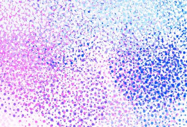 Açık Pembe, noktalı mavi vektör arkaplanı. Parlak renkli soyut çemberlerin olduğu bir resim. İş ilanınız için tasarım.