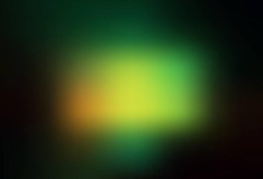 Koyu yeşil, sarı vektör soyut bulanık düzen. Soyut ve gradyan renkte renkli çizimler. Çalışmalarınız için akıllı tasarım.