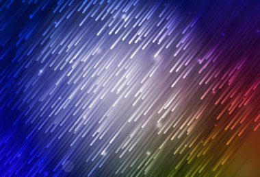 Koyu mavi, sarı vektör arkaplan ve düz çizgiler. Keskin çizgili parlak renkli çizimler. Reklamlar, posterler, afişler için desen.