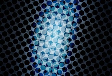 Daireli koyu mavi vektör şablonu. Bulanık yağmur damlaları olan soyut bir çizim. İş ilanınız için tasarım.