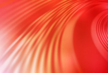 Açık Kırmızı, kıvrımlı çizgileri olan sarı vektör arkaplan. Kavisli çizgilerden oluşan parlak bir illüstrasyon. İş tasarımınız için soyut biçim.