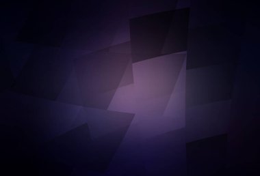 Eşkenar dörtgenli koyu mor vektör arkaplan. Soyut arkaplanda dikdörtgenler ve renkli gradyanlar. İş ilanları, broşürler, broşürler için desen