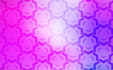 Açık Mor, pembe çizgili vektör arkaplan. Renkli çizgileri ve şekilleri olan bir örnek. Web siteniz için soyut tasarım.