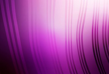 Bükülmüş çizgileri olan açık pembe vektör şablonu. Soyut ve gradyan renkte renkli çizimler. Marka kitabı için şık bir desen.