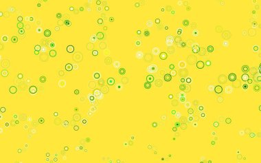 Açık yeşil, baloncuklu kırmızı vektör arka planı. Bulanık yağmur damlaları olan soyut bir çizim. Marka kitabınız için yeni şablon.