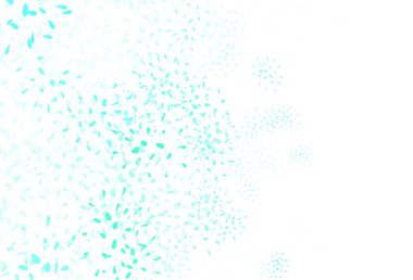 Açık yeşil vektör çizimi. Yapraklarla. Yapraklı modern geometrik soyut çizim. Ağ ve ambalaj için elle boyanmış tasarım.