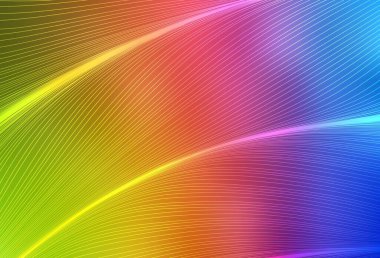Eğri çizgileri olan ışık çokrenkli vektör şablonu. Basit bir şekilde yepyeni renkli bir tasvir. Fikirlerin için bir örnek..