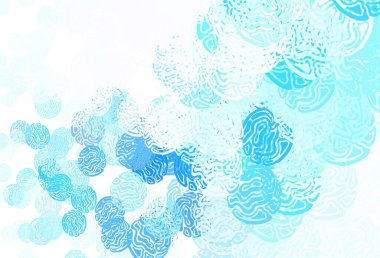 Kaotik şekilli açık mavi vektör şablonu. Renkli rastgele şekillerle modern soyut illüstrasyon. Bir cep telefonu için arka plan.