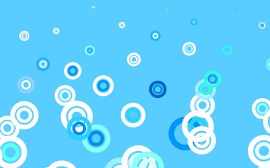 Açık mavi, benekli yeşil vektör arkaplan. Doğa tarzında bulanık halkaları olan güzel renkli çizimler. Marka kitabınız için yeni şablon.