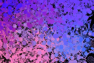 Koyu pembe, soyut şekilli mavi vektör dokusu. Soyut tarzda rengarenk gradyan şekilleri olan bir resim. Web siteniz için basit tasarım.