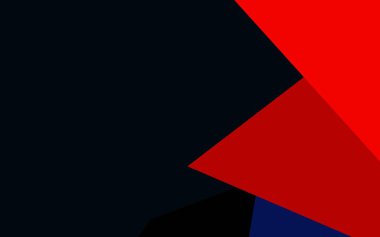 Koyu mavi, kırmızı vektör arka plan ve çokgen tarzı. Soyut üçgenli dekoratif tasarım. İniş sayfası için modern şablon.