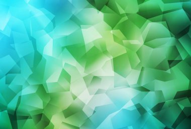 Açık mavi, yeşil vektör mozaik şablon. Üçgenli modern soyut çizim. Web siteniz için yeni bir doku.
