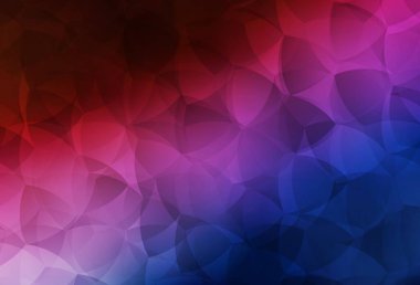 Koyu mavi, kırmızı vektör soyut çokgen desen. Zarif üçgenleri olan soyut çizimler. Pankartın için tamamen yeni bir şablon.