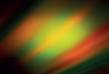 Koyu yeşil, sarı vektör soyut bulanık arkaplan. Gradyan tasarımlı, soyut, ışıltılı çizimler. Marka kitabınız için yeni biçim tasarımı.