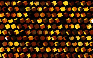 Kare şeklinde koyu turuncu vektör deseni. Dikdörtgenli soyut gradyan çizimi. İniş sayfası için modern şablon.