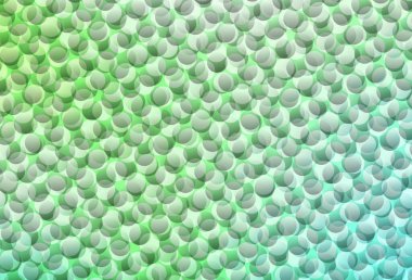 Çember şekilli açık yeşil vektör düzeni. Bulanık yağmur damlaları olan soyut bir çizim. Poster ve web siteleri için tasarım.