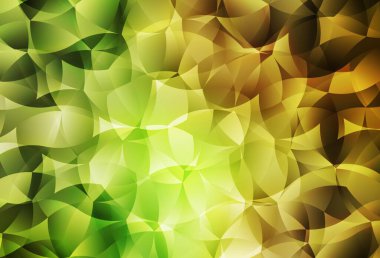 Açık yeşil, kırmızı vektör soyut mozaik desen. Üçgenli renkli soyut çizimler. Pankartın için tamamen yeni bir şablon.