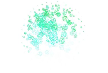 Açık yeşil, sarı vektör soyut desenli yapraklar. Yapraklar ve karalamalar ile soyut çizimler. Tasarımınız için yeni şablon.