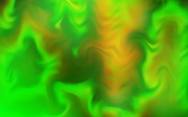 Açık yeşil, sarı vektör ışıltılı soyut düzen. Gradyan tasarımlı, soyut, ışıltılı çizimler. İşiniz için yepyeni bir tasarım..