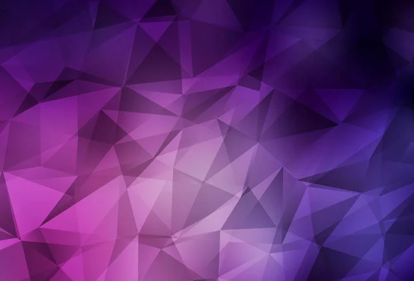 Dunkelrosa Vektorgradienten Dreiecke Textur Geometrische Illustration Origami Stil Mit Farbverlauf — Stockvektor