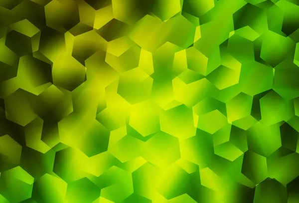 Světle Zelené Žluté Vektorové Abstraktní Mnohoúhelníkové Pozadí Barevná Ilustrace Polygonálním — Stockový vektor