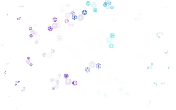 Hellrosa Blauer Vektorhintergrund Mit Punkten Schöne Farbige Illustration Mit Verschwommenen — Stockvektor