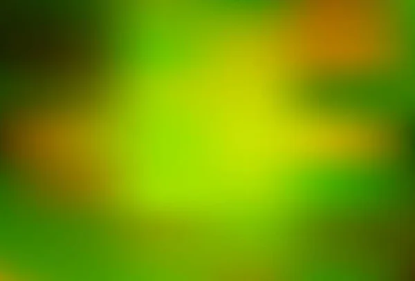 Verde Claro Vetor Amarelo Desfocado Textura Brilhante Ilustração Colorida Abstrata — Vetor de Stock