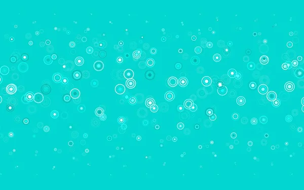 Light Green Vector Texture Disks Blurred Bubbles Abstract Background Colorful — Stock Vector