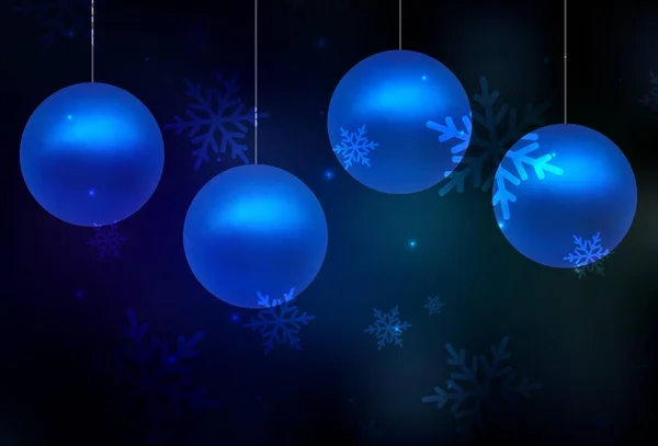 Dark Blue Zelené Vektorové Pozadí Stylu Vánoc Abstraktní Ilustrace Vánoční — Stockový vektor
