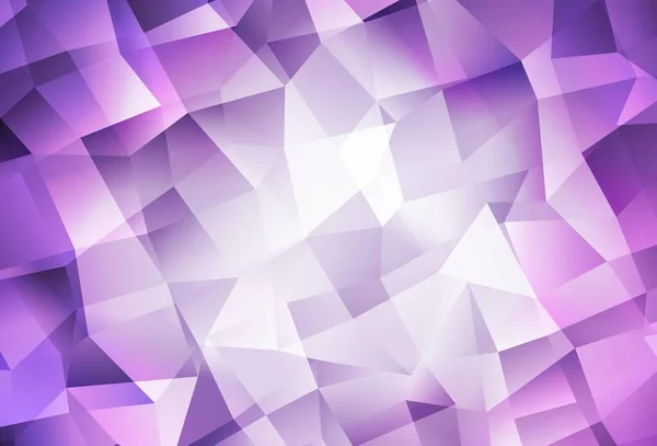 Светло Фиолетовый Вектор Сияющий Треугольный Фон Геометрическая Иллюстрация Стиле Оригами — стоковый вектор