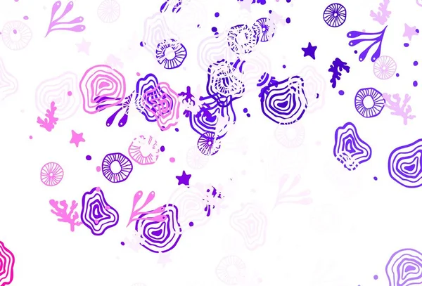 Шаблон Вектора Светло Розового Цвета Хаотичными Формами Красочные Хаотические Формы — стоковый вектор
