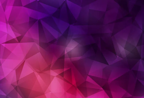 Dunkelrosa Vektor Low Poly Hintergrund Bunte Illustration Abstrakten Stil Mit — Stockvektor