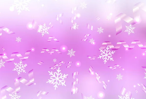 Világos Rózsaszín Vektor Sablon Karnevál Stílusban Egyszerű Gradiens Illusztráció Karácsonyi — Stock Vector