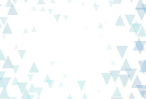 Hellblaues Vektormuster Polygonalen Stil Mit Kreisen Kreise Linien Auf Abstraktem — Stockvektor