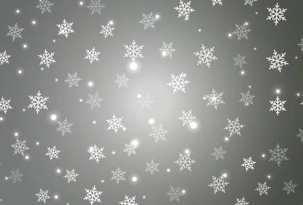 Light Gray Vektor Elrendezés Újévi Stílusban Színes Illusztráció Karácsonyi Szimbolokkal — Stock Vector