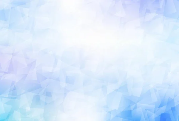 Hellrosa Blauer Vektor Abstrakter Polygonaler Hintergrund Glitzernde Abstrakte Illustration Mit — Stockvektor