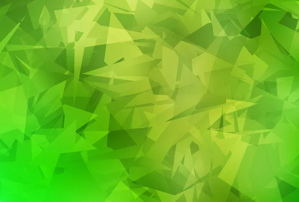 Verde Claro Textura Vectorial Amarilla Con Formas Polivinosas Abstractas Diseño — Vector de stock