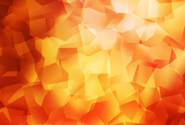 Светло Красный Желтый Векторный Многоугольный Фон Современная Абстрактная Иллюстрация Треугольниками — стоковый вектор