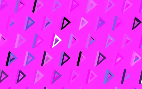 Violet Foncé Texture Vectorielle Rose Avec Style Triangulaire Belle Illustration — Image vectorielle