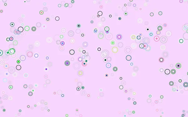 Světlo Multicolor Vektorové Pozadí Bublinami Rozmazaný Dekorativní Design Abstraktním Stylu — Stockový vektor