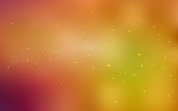 Светло Красное Желтое Векторное Покрытие Пятнами Абстрактная Иллюстрация Цветными Пузырями — стоковый вектор