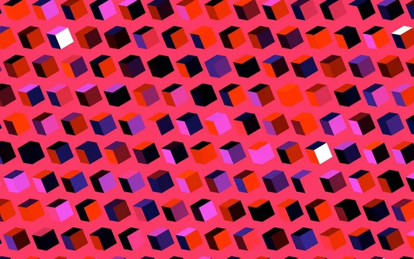 Mörkrosa Rött Vektormönster Fyrkantig Stil Vacker Illustration Med Rektanglar Och — Stock vektor